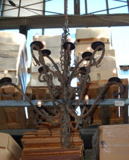 Forged iron chandelier 2
