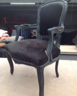 Chair With Armrests Black/Black Gold
